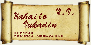 Mahailo Vukadin vizit kartica